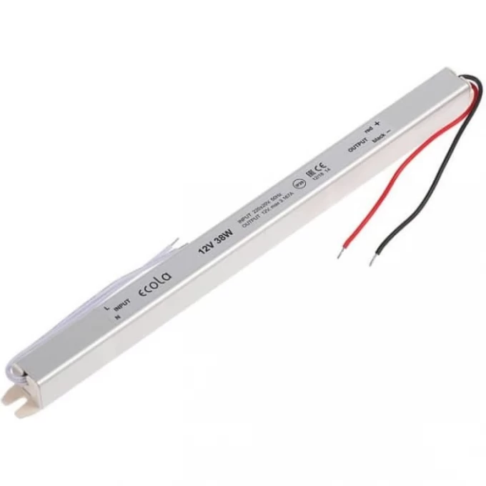 Блок питания ECOLA LED STRIP POWER SUPPLY 38W 220V-12V IP20 B2T038ESB Блок питания ECOLA LED STRIP POWER SUPPLY 38W 220V-12V IP20 B2T038ESB