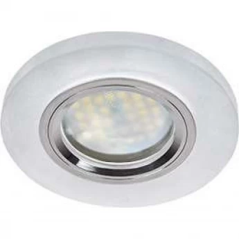 Светильник ECOLA MR16 DL1650 GU5.3 Glass Стекло Круг Матовое / Хром 25x95 (кd74)
